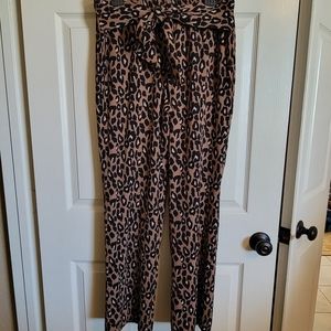 Leopard dressy pants
